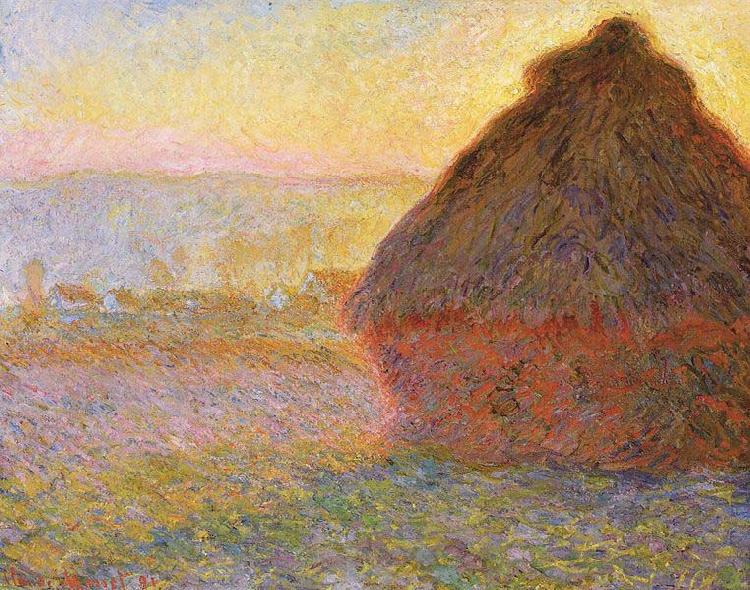 Claude Monet Haystacks, Norge oil painting art